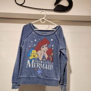Disney Blue Little Mermaid Sweatshirt